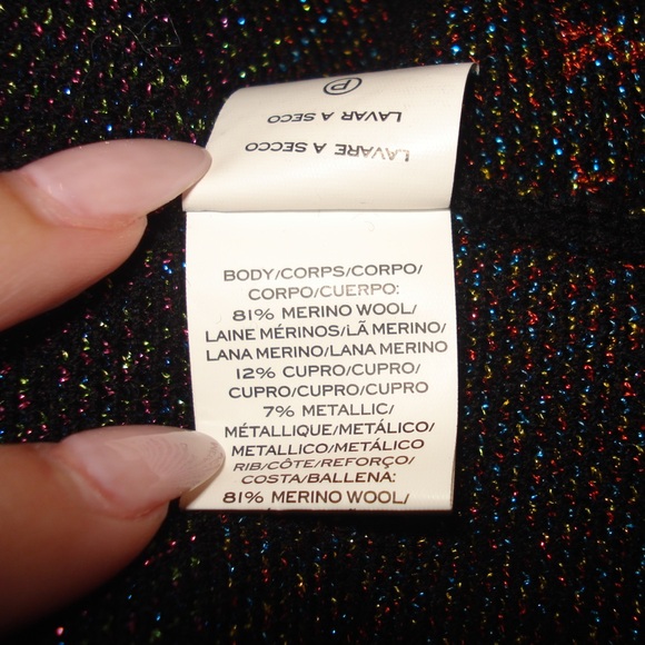 Marc Jacobs glitter logo crew neck merino wool sweater - Picture 7 of 8